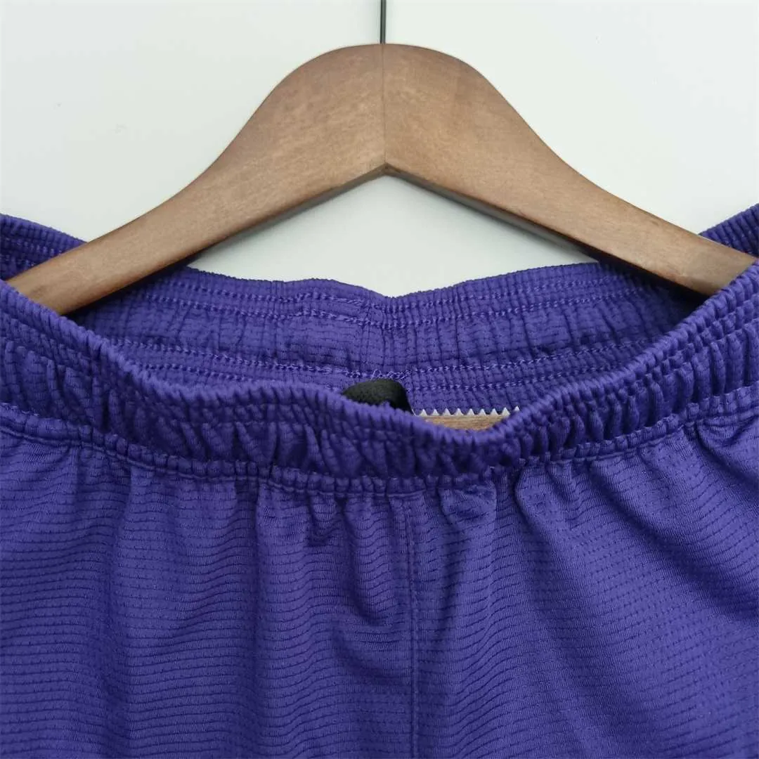 2022 Los Angeles Lakers NBA US Training Shorts Purple 3