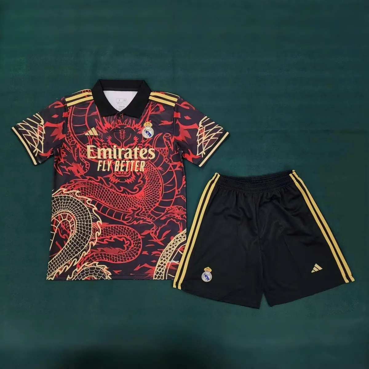 24-25 Real Madrid Specia Edition Kits Dragon Concept Red Suits Football AAAAJerseys Yupoo 2