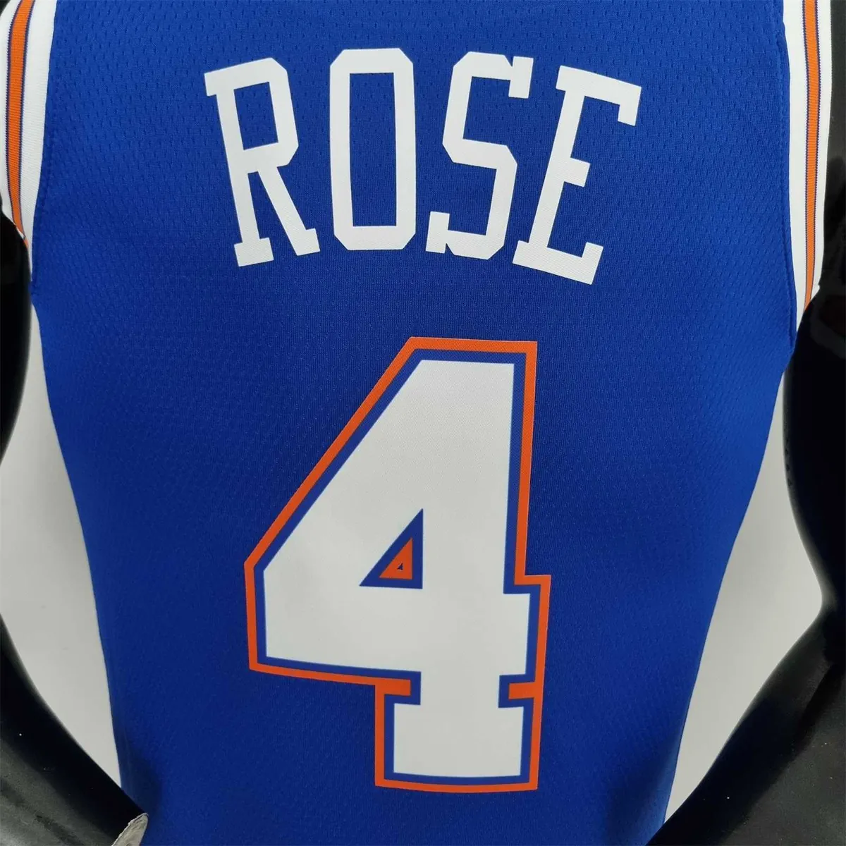 75th Anniversary Ross #4 New York Knicks Jordan Limited Blue NBA Jersey 3