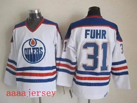 Edmonton Oilers retro ice hockey jersey M-3XL 埃德蒙顿油人队复古冰球服 6