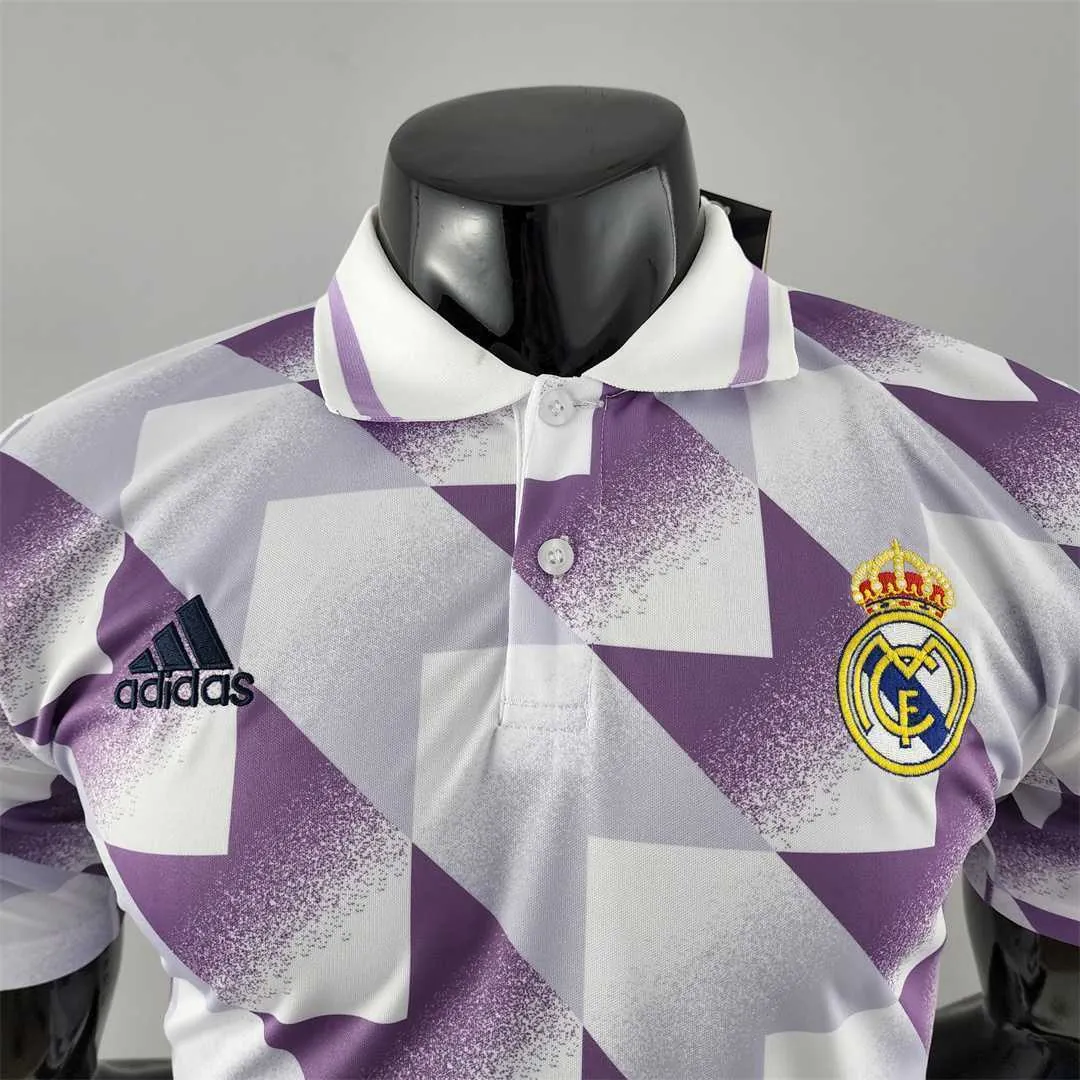 22-23 Real Madrid POLO purple-white 6