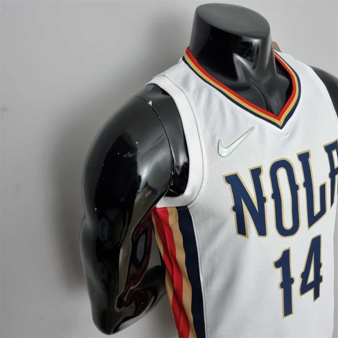 2022 New Orleans Pelicans Ingram#14 City Edition Williams #1 White NBA Jersey 1