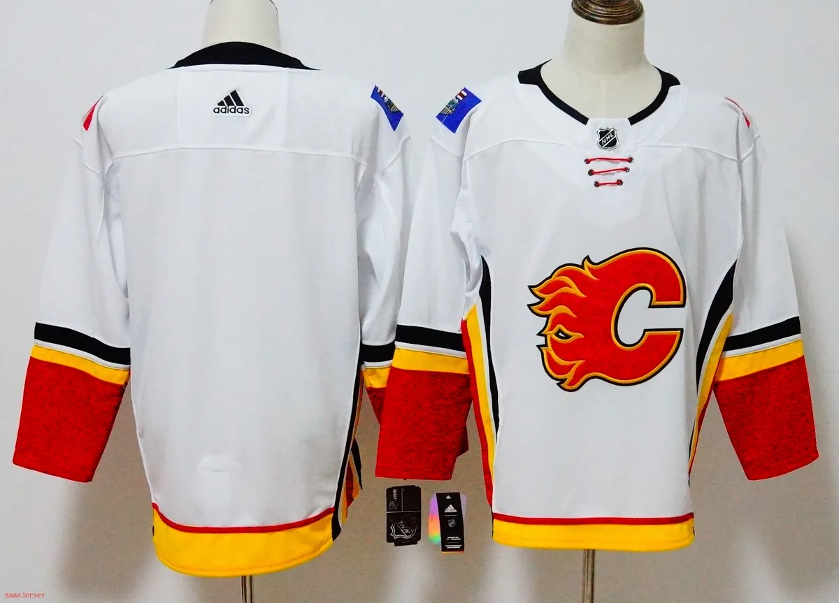 Calgary Flames ice hockey jersey M-3XL 卡加利火焰队冰球服 3