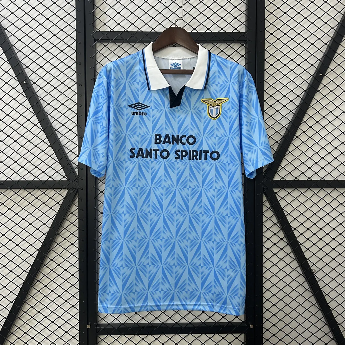 91-92 Lazio Home Retro Kit Vintage Shirt AAAAJersey Dropship Yupoo 7