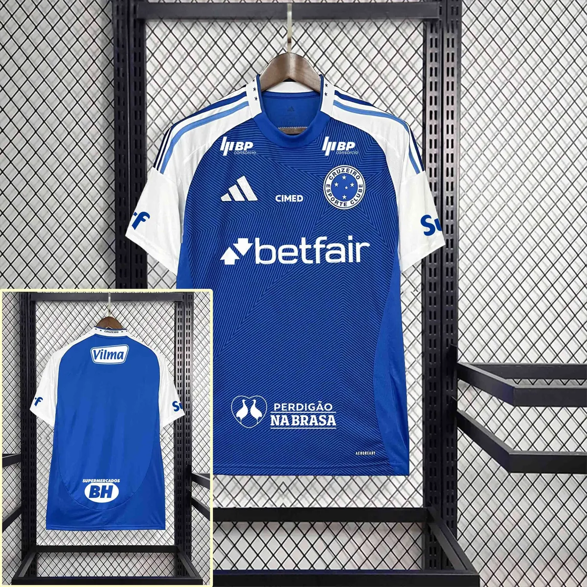 25-26 All Sponsor Cruzeiro Home Blue Kit Soccer AAAAJersey Yupoo S-2XL 2