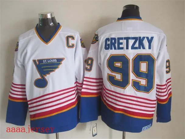St. Louis Blues retro ice hockey jersey M-3XL 圣路易蓝调队复古冰球服 6