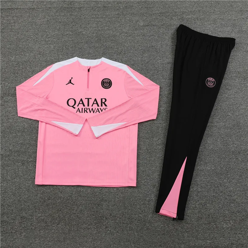 24-25 PSG Player Long Sleeve Training Suit Football Shirts 1