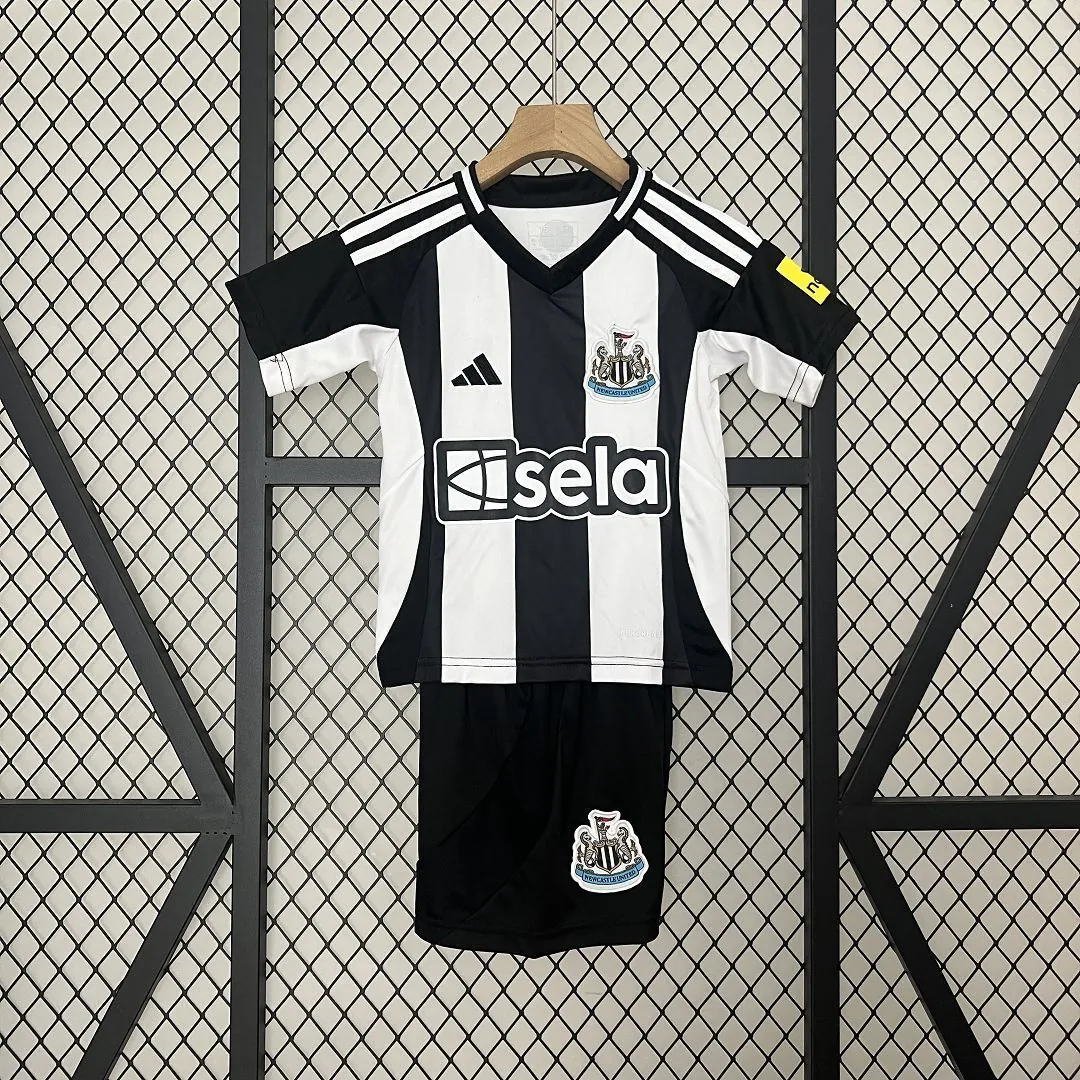 24-25 Newcastle United Home Kid Kits Youth Apparels Football AAAAJersey Yupoo 9