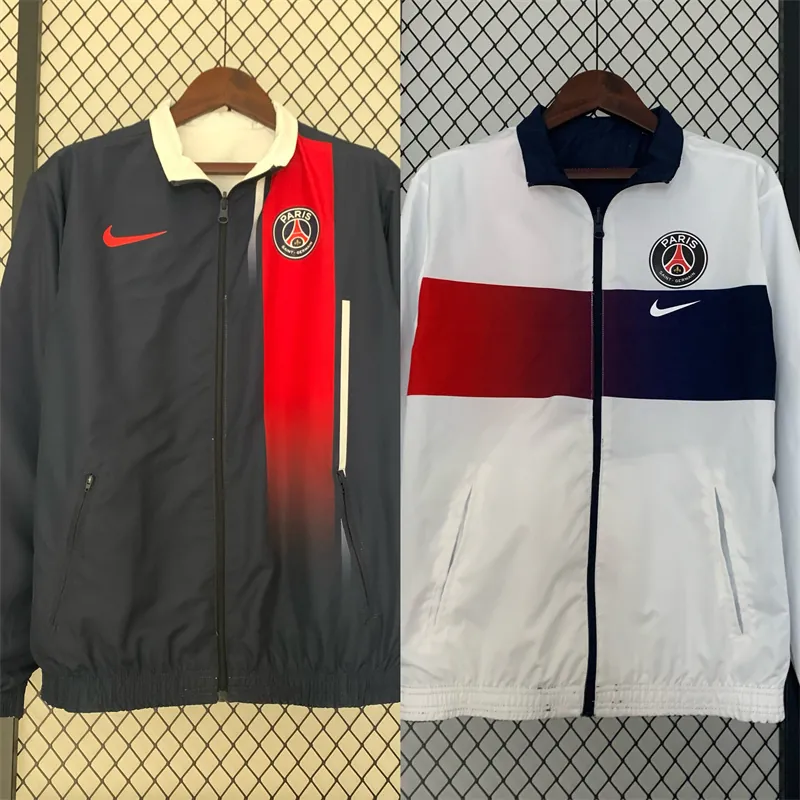 23-24 PSG reversible windbreaker white 16