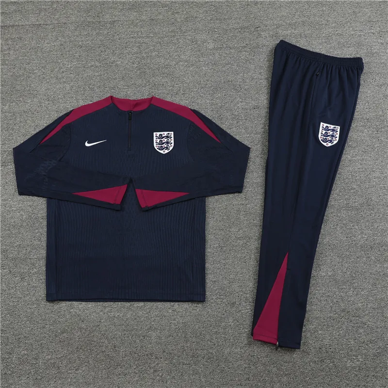 2024 England Player Long Sleeve Training Suit Football Shirts 1