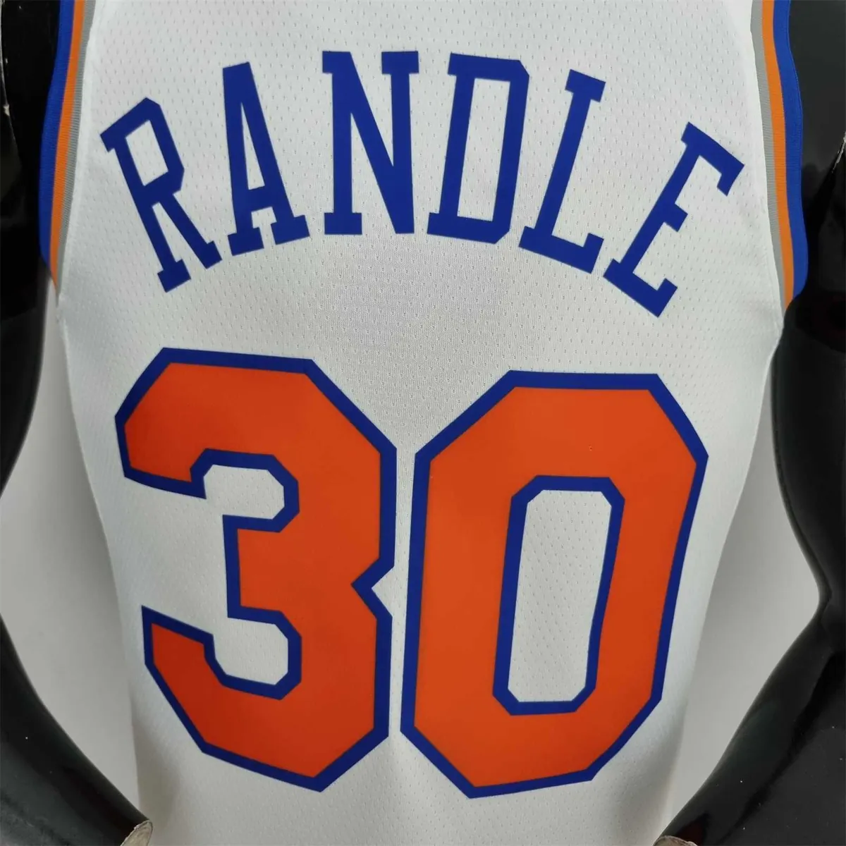 75th Anniversary Randle #30 New York Knicks White NBA Jersey 6