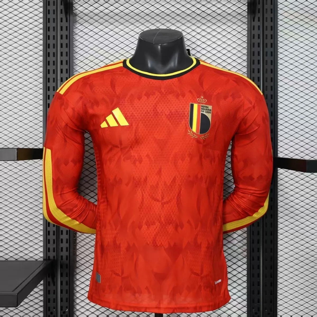2026 World Cup Belgium Home Kit Player Version Long Sleeve Football Shirt AAAAJerseys Supply Yu 8