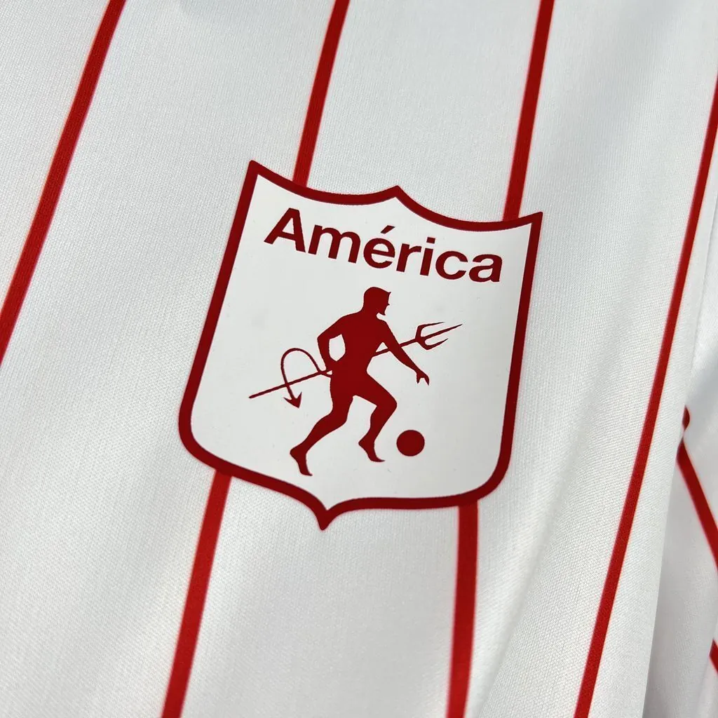 26-27 América de Cali Mens Away White Kit Soccer T-Shirt AAAAJersey Supply Yupoo7 2