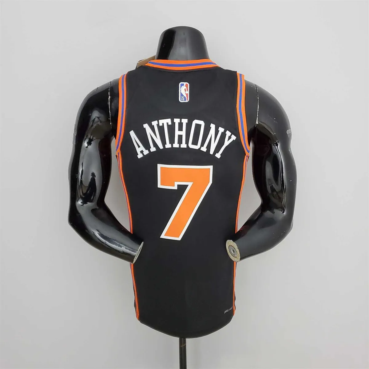 2022 Season Anthony#7 Knicks Urban Edition Black NBA Jersey 4