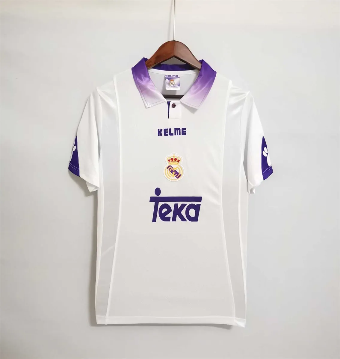 97-98 Real Madrid home champions league white champions 13