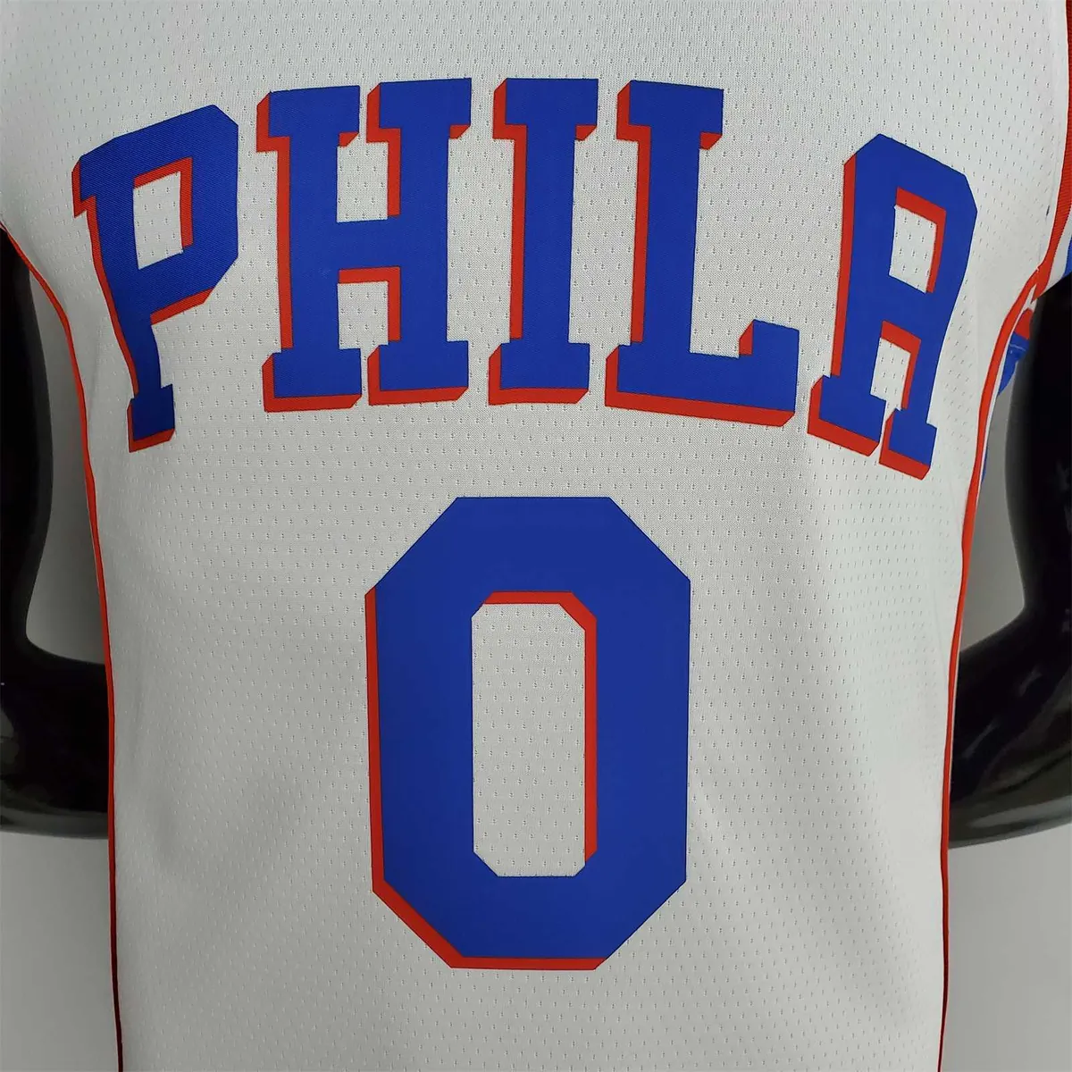75th Anniversary Philadelphia 76ers MAXEY#0 White NBA Jersey 4
