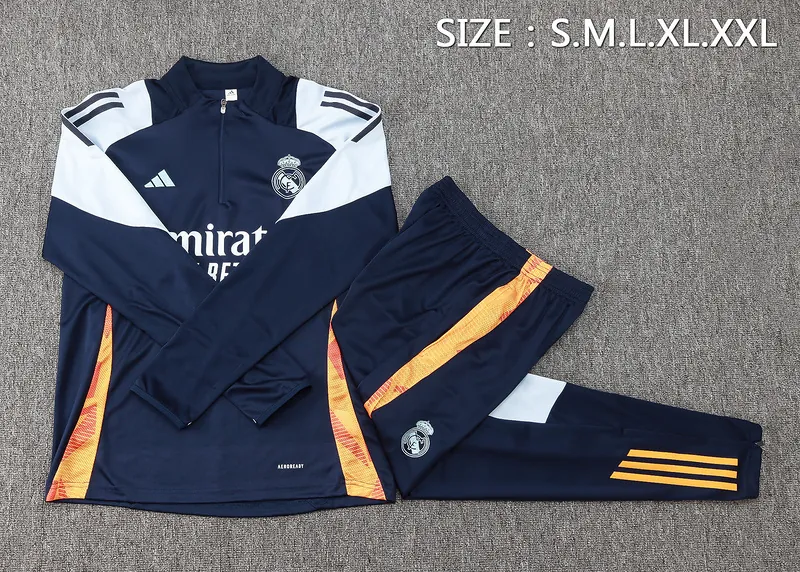 24-25 Real Madrid Long Sleeve Training Suit Football Shirts 2