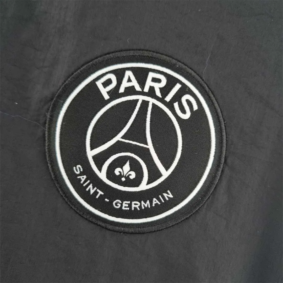 2022 PSG Jordan blackwhite windbreaker 2