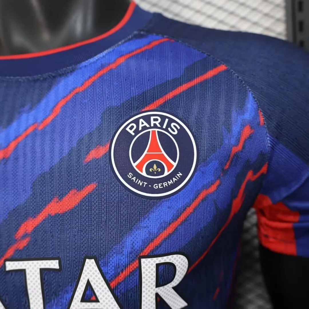 25-26 PSG Special Edition Kit Player Version Maillot été Soccer Sino Shirt AAAAJersey Supply Yu 4