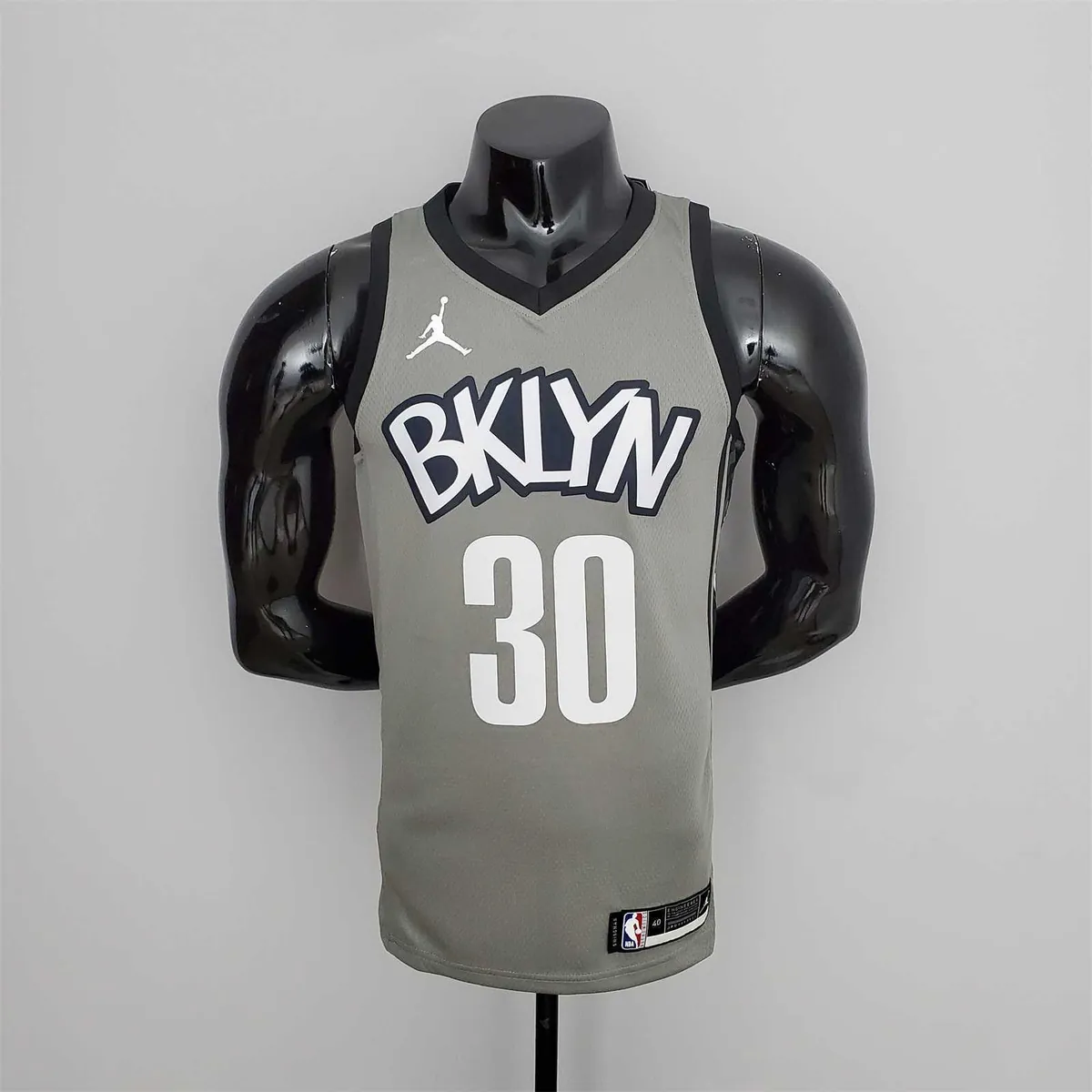 Nets Curry #30 Flyer Grey NBA Jersey 10