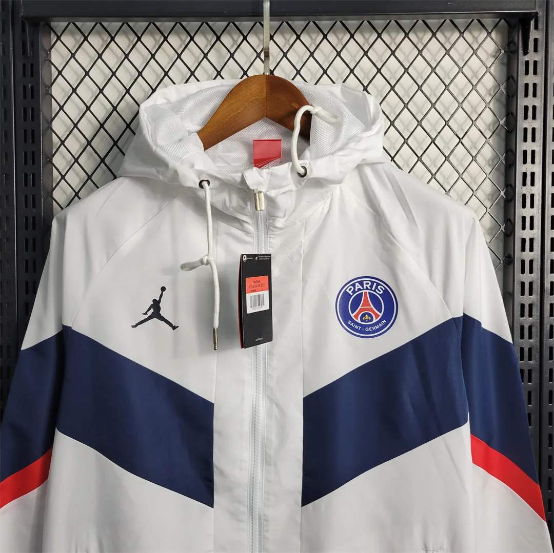 22-23 PSG Windbreaker White 3