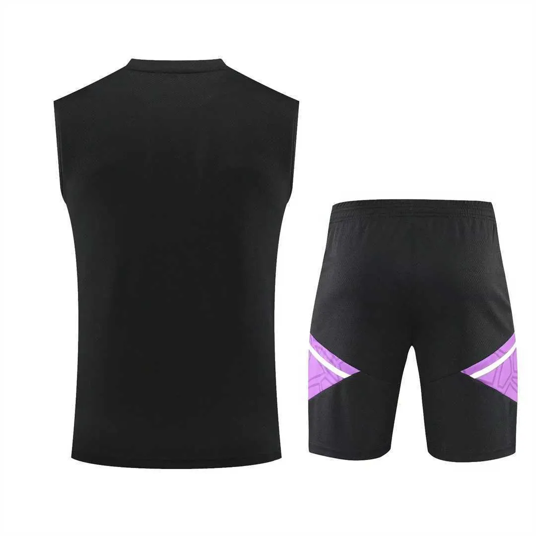 22-23 Real Madrid vest training suit kit black 1