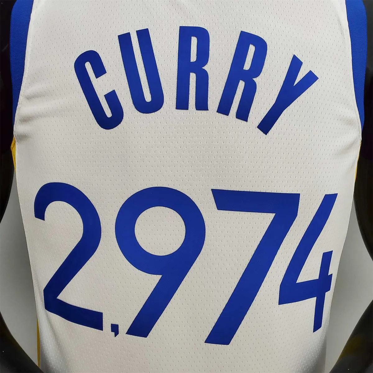 75th Anniversary Curry#2974 Warriors White 2