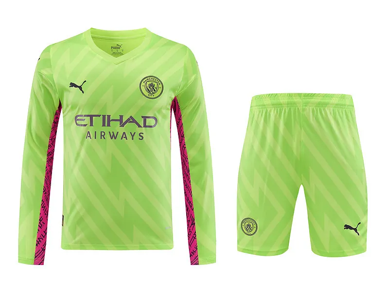 23-24 Manchester City Goalkeeper Long Sleeve Soccer Jerseys Yupoo 3