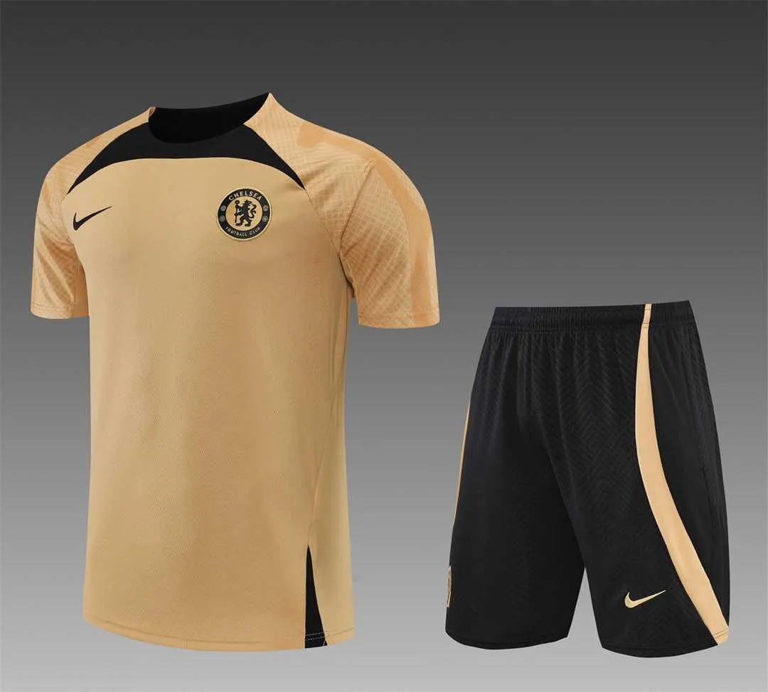22-23 Chelsea Training Short Sleeve Kit Gold 7