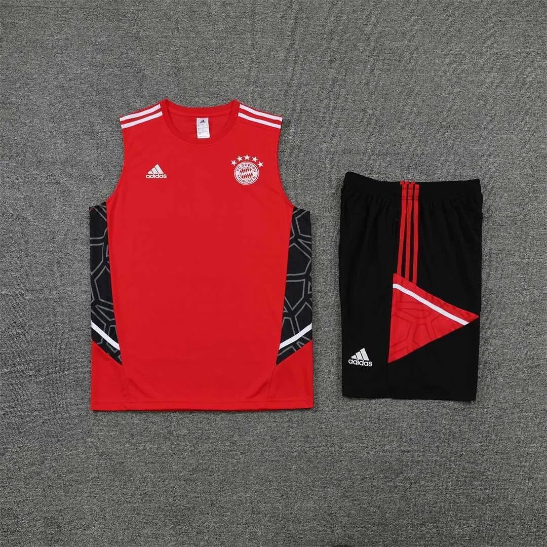 22-23 Bayern vest training suit kit red 11