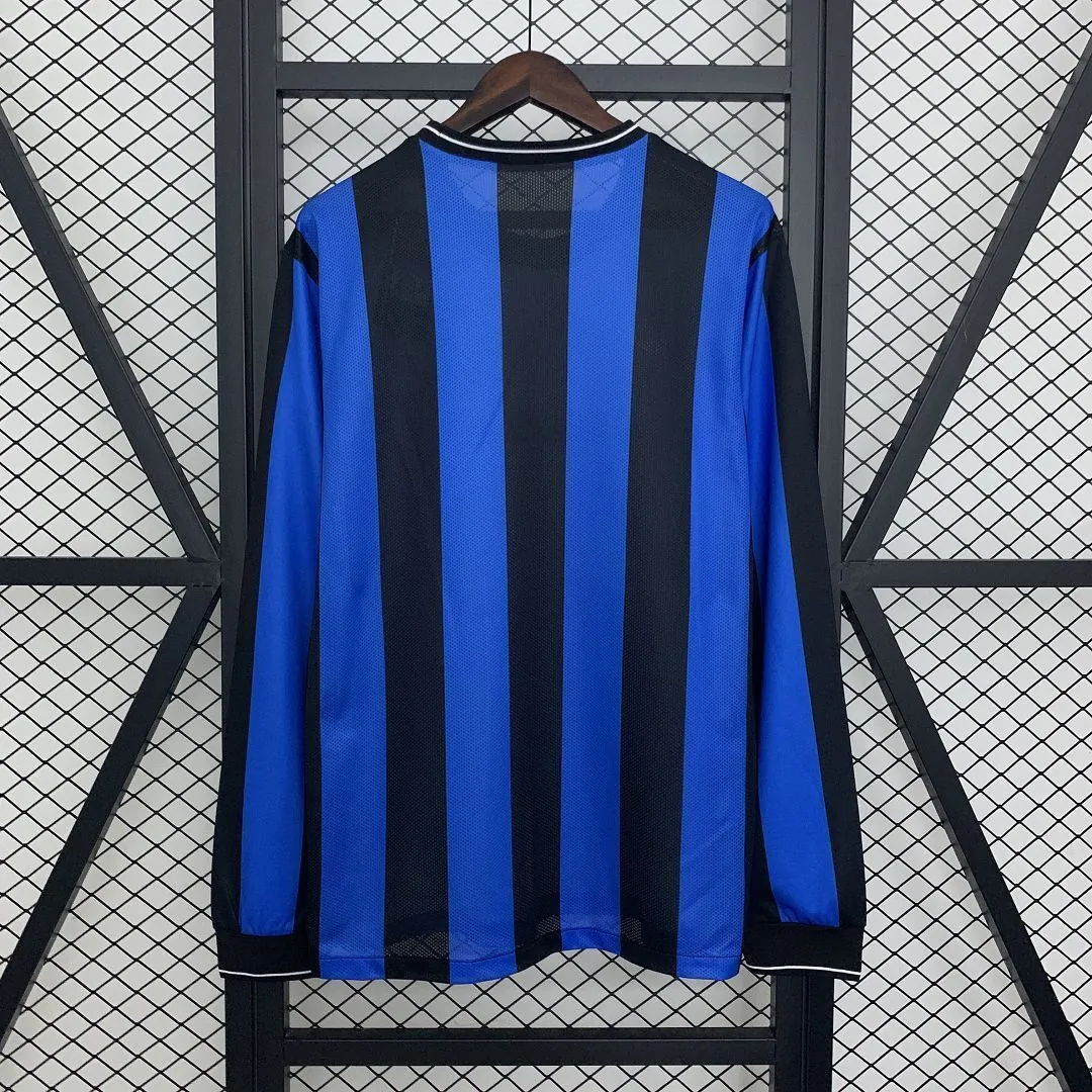 09-10 Inter Milan Home Retro Champions Final Long Sleeve Kit Vintage Shirt AAAAJersey Wholesale 4