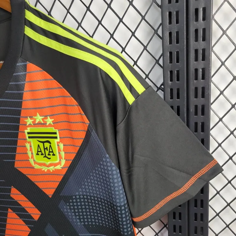 2024 Argentina Goalkeeper Black Kit Soccer Jerseys Yupoo 2