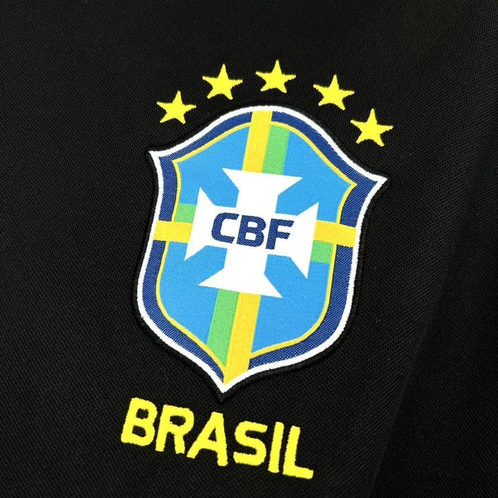 2026 Brazil Mens Pre-Match Kit Football Black T-Shirt AAAAJersey Supply Yupoo6 2