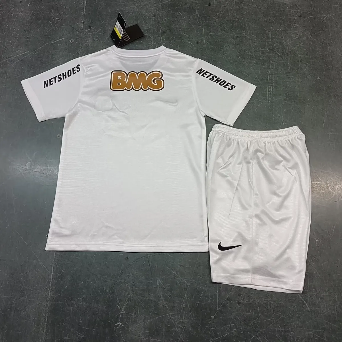 11-12 Santos Home Retro Kids Kit Size-16-28 Soccer Jersey Yupoo 4