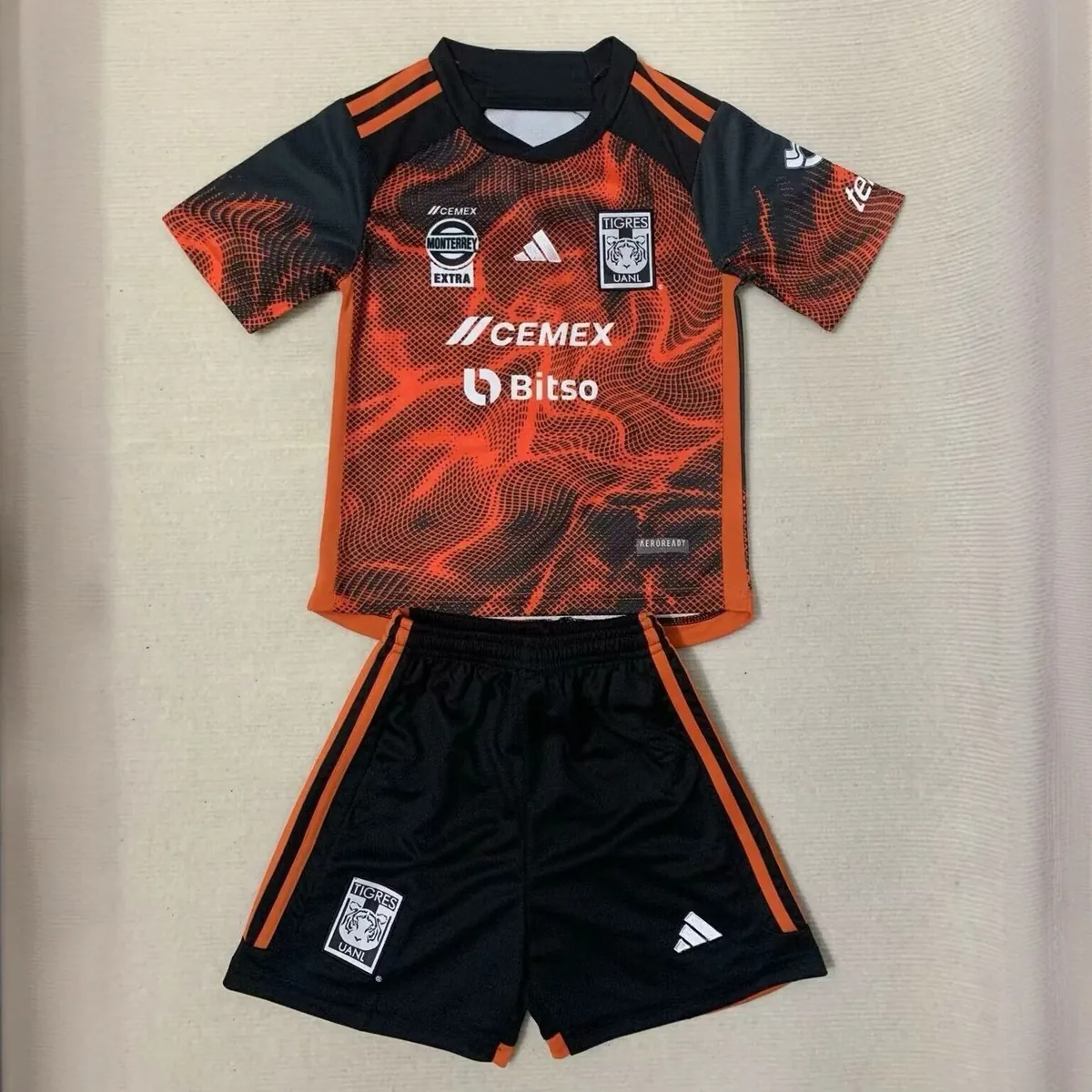 23-24 Tigres UANL Third Kids Kits Children Sets Soccer Jerseys Yupoo 2