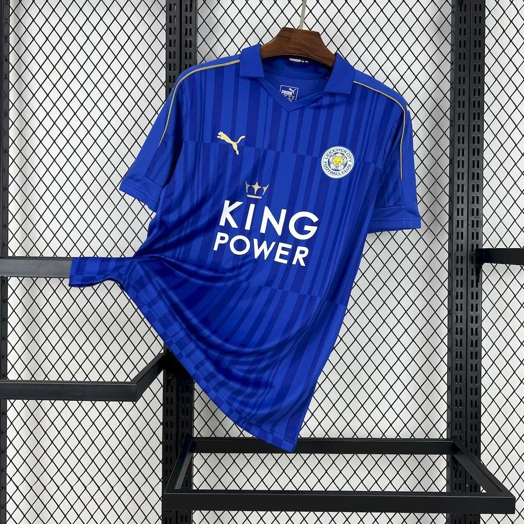 16-17 Leicester City Home Retro Kit Vintage Shirt AAAAJersey Supplier Yupoo 6
