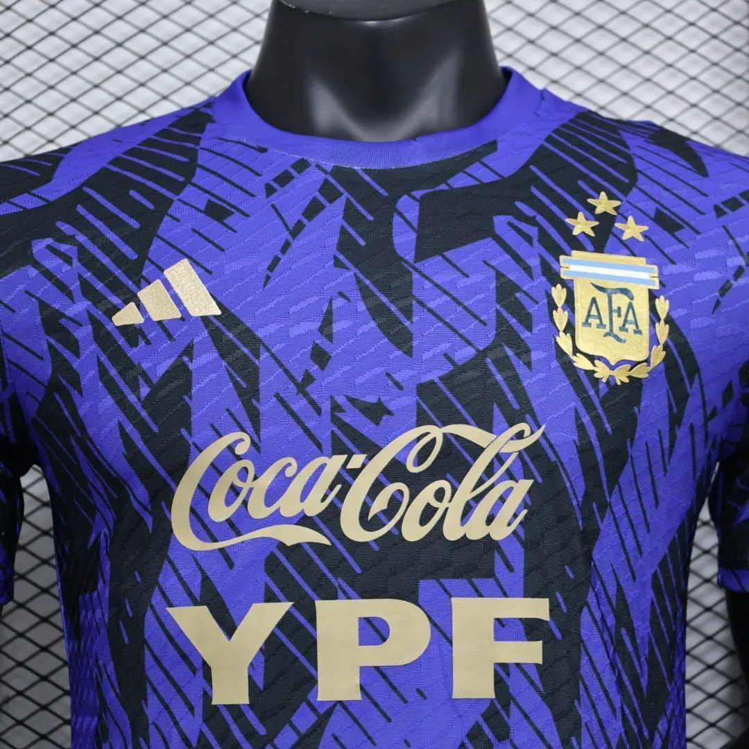 2023 Argentina Pre-match Player Version S-XXL Cheap Soccer Jerseys 3
