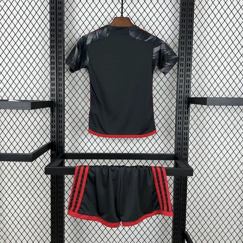 24-25 Flamengo Third Kid Kits Youth Apparels Soccer AAAAJersey Yupoo 2