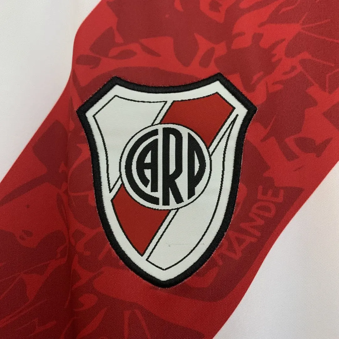 13-14 River Plate Home Retro Kit Vintage Shirt AAAAJersey Dropship Yupoo 4