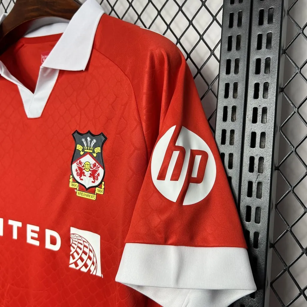 24-25 Wrexham Home Shirt Soccer Uniforms Soccer AAAAJersey Yupoo 2