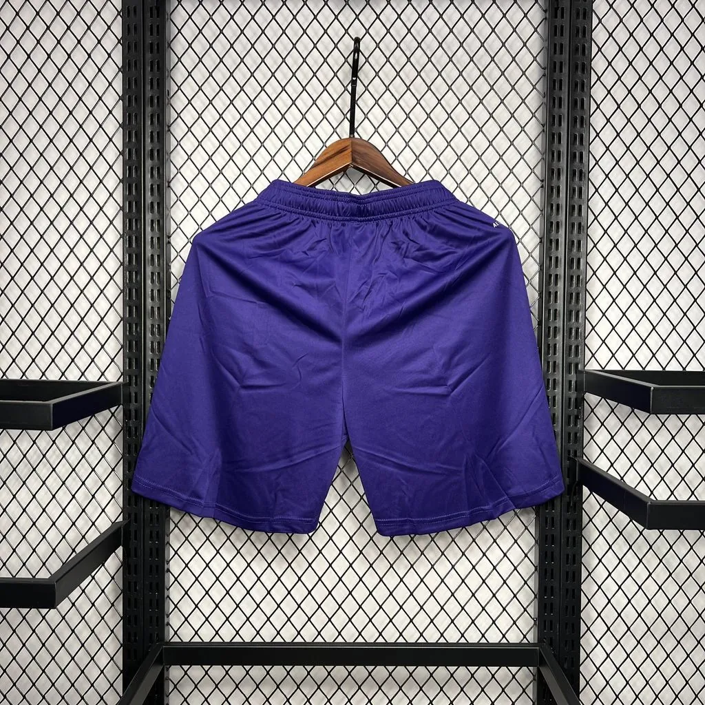 24-25 Real Madrid Purple Y3 Shorts Football Trousers Soccer AAAAJersey Yupoo 3