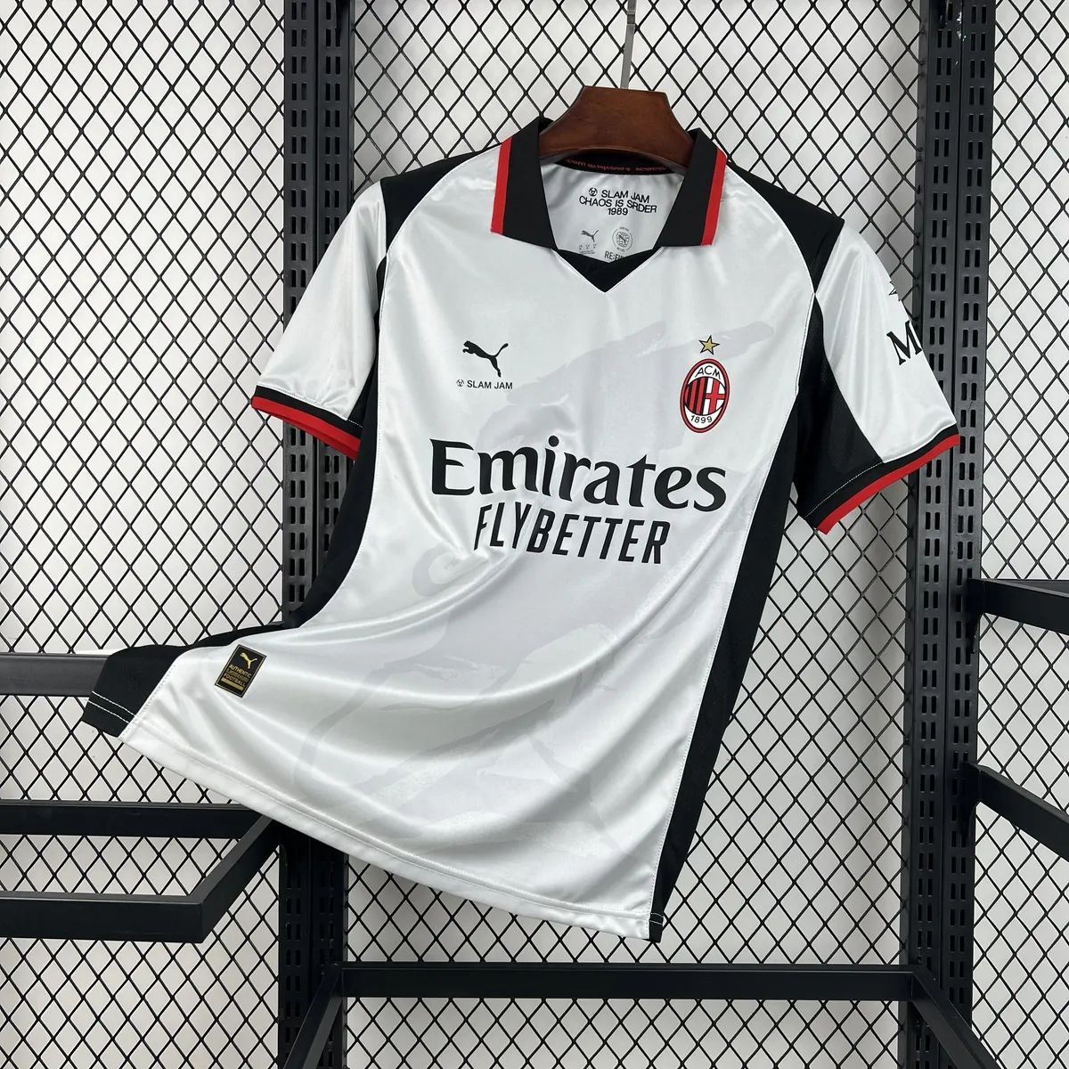 26-27 AC Milan x SLAM JAM Mens Limited Edition Football T-Shirt AAAAJersey Supply Yupoo 10 1