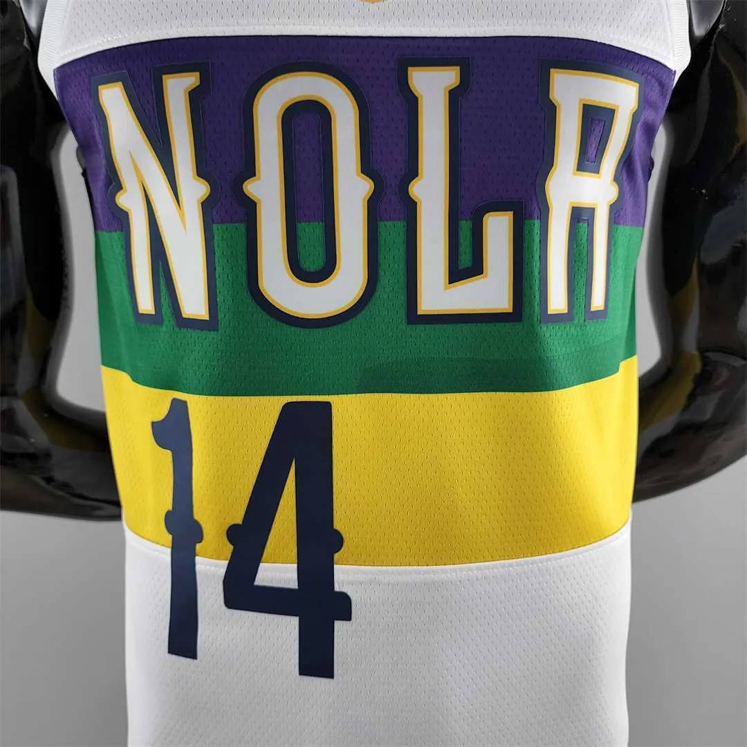 2018 New Orleans Pelicans INGRAM #14 Urban Edition White NBA Jersey 7