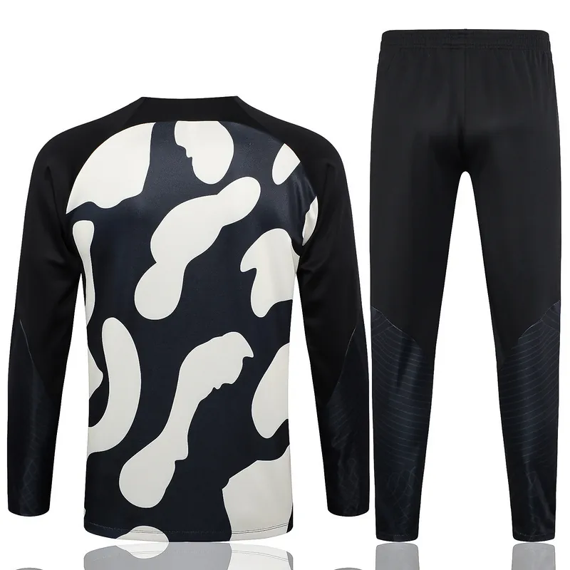 23-24 PSG Yellow and Black Camouflage Style Tracksuits Long Sleeve Kits Cheap Jerseys Yupoo 1