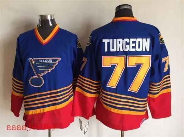St. Louis Blues retro ice hockey jersey M-3XL 圣路易蓝调队复古冰球服 7