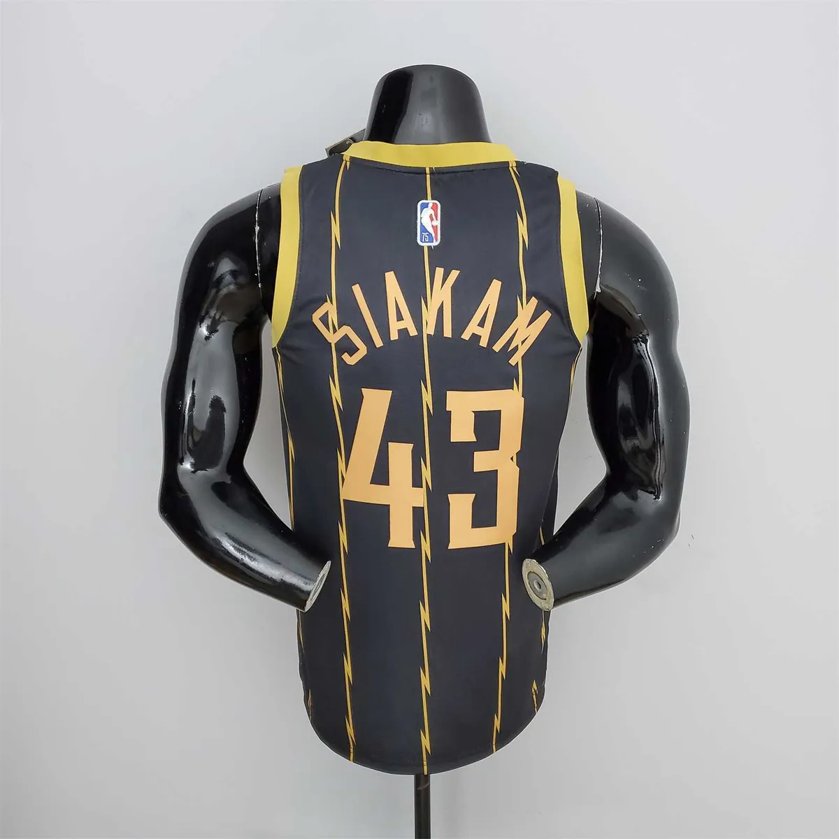 2022 Toronto Raptors SIAKAM#43 City Edition Black NBA Jersey 8