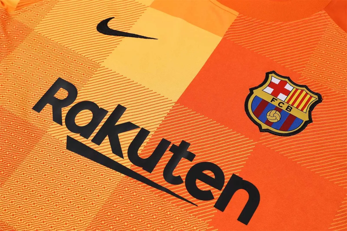 21-22 Barcelona orange goalkeeper long sleeve 8