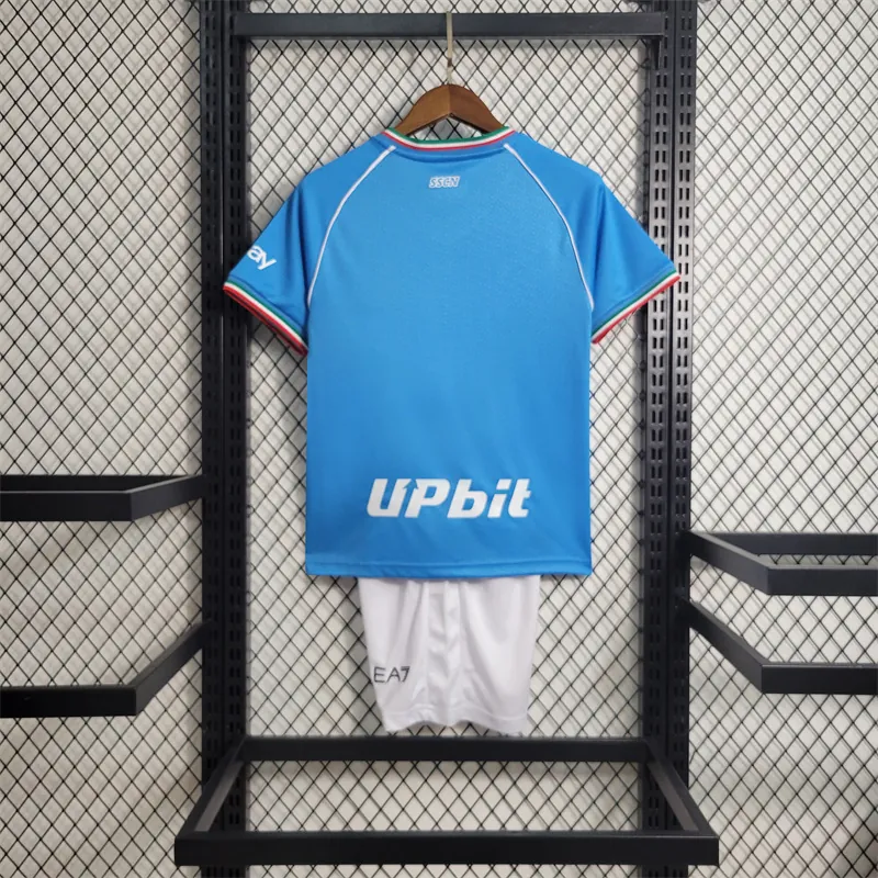 23-24 Kids Napoli Home Size 16-28 Football Shirt 5
