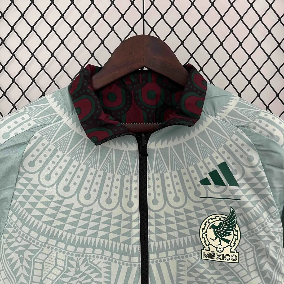 2024 Mexico Trench Coat Reversible Windbreaker Double-Sides Jacket Soccer AAAAJersey Yupoo 1