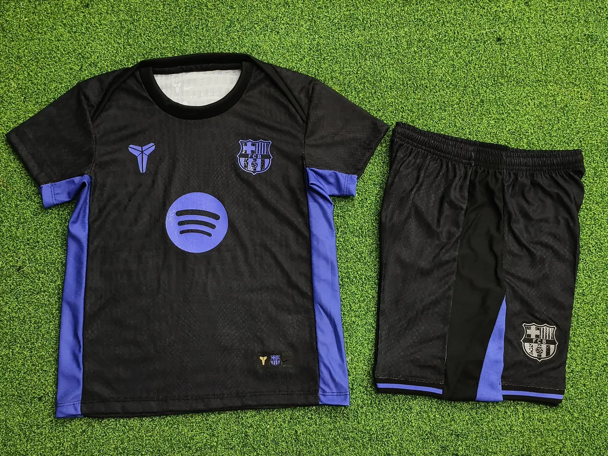 25-26 Kid Barcelona X Kobe Away Kit Player Version Youth Apparels AAAAJersey Supplier Yupoo 5